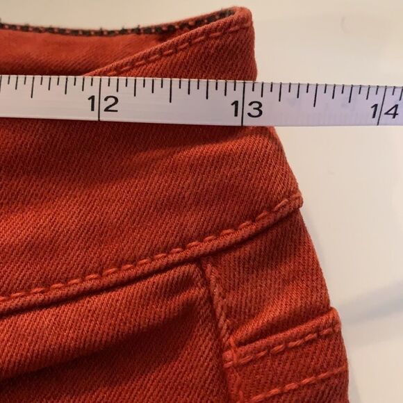 LEVEL 99 red denim four pocket pants Janice ultra skinny style size 26 - Picture 8 of 10